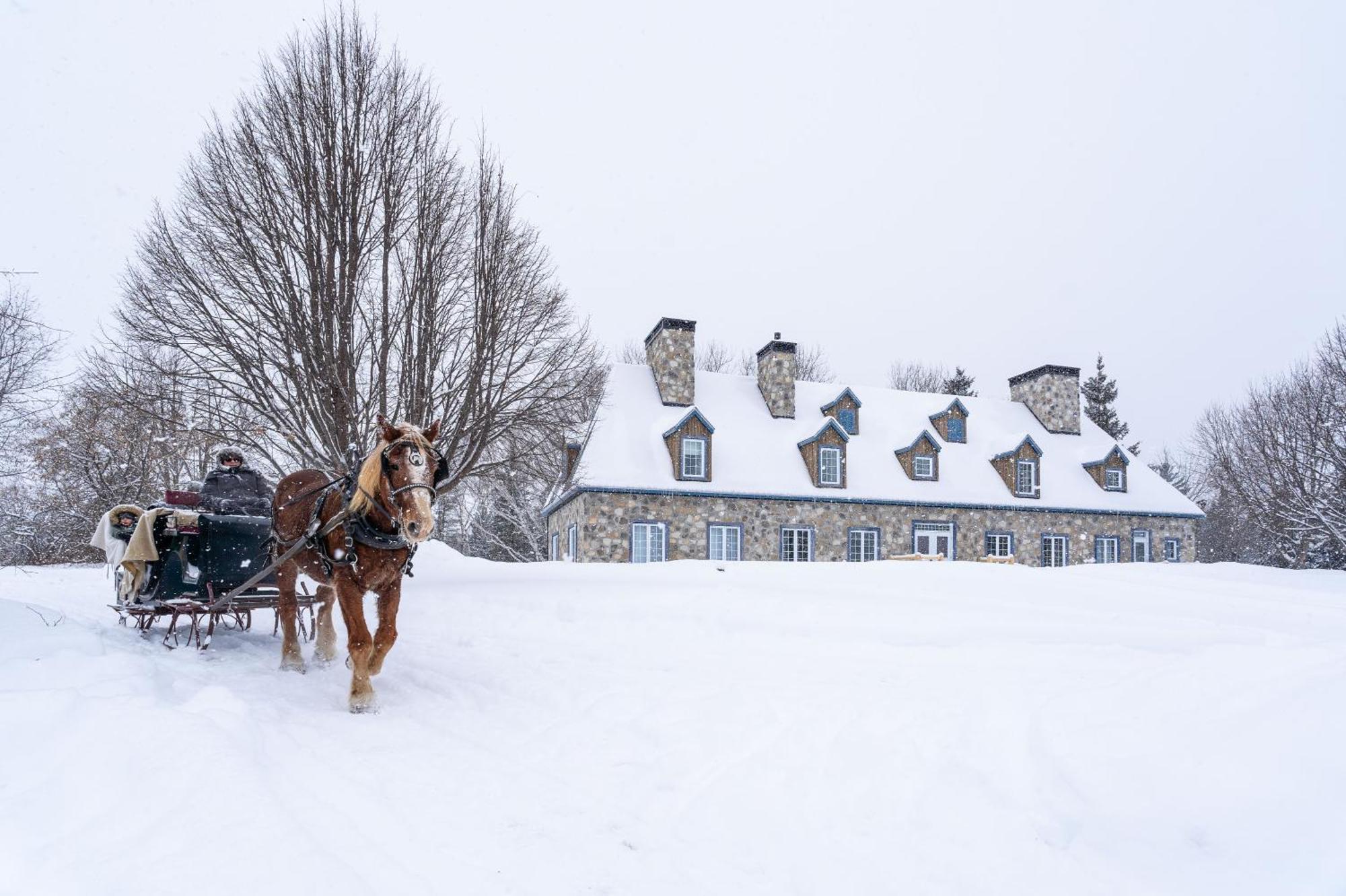 Le Baluchon Eco-Villegiature Saint-Paulin Екстериор снимка
